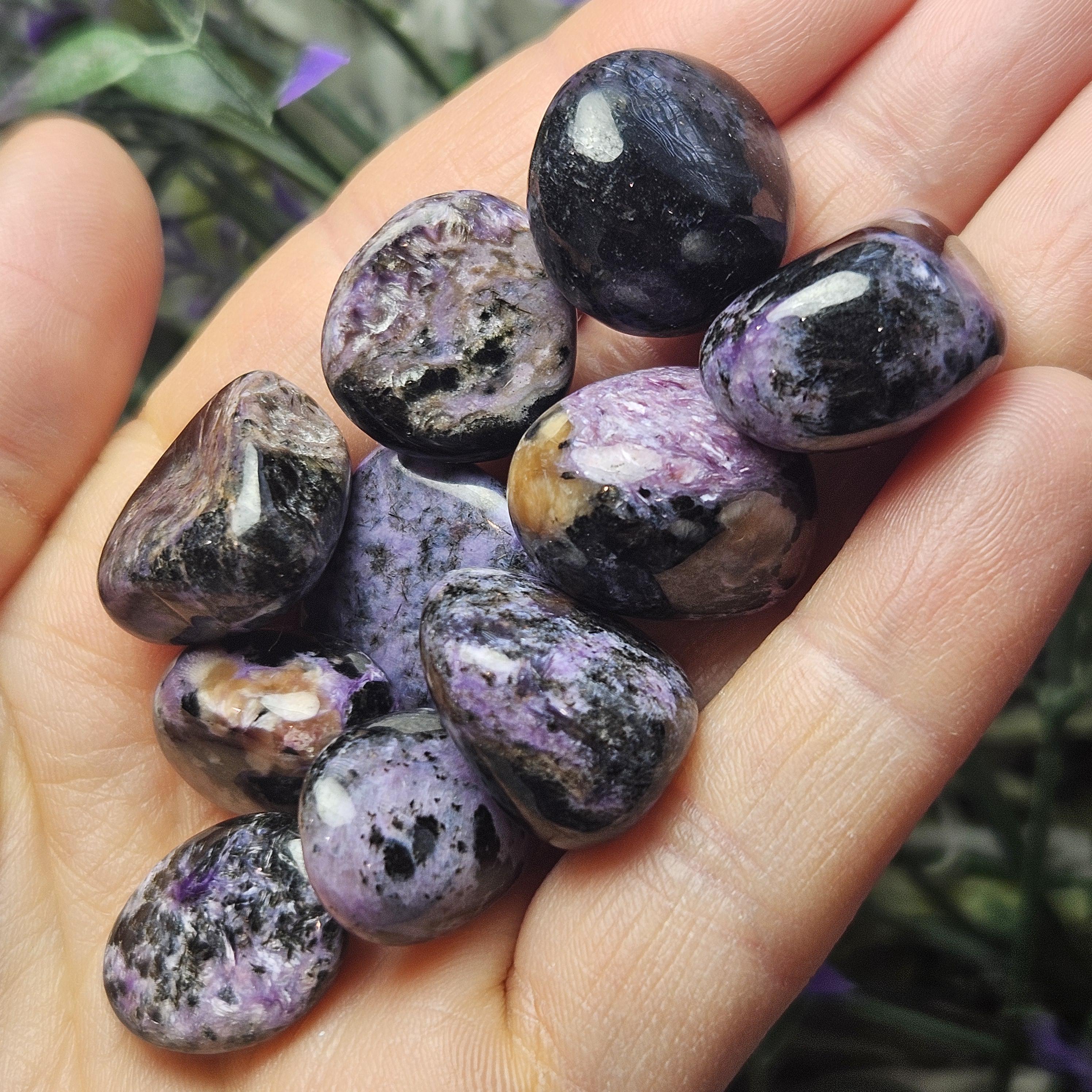 Charoite Crystal - Charoite Stone - Tumbled Charoite - Charoite Tumbled - Purple Charoite - Charoite Chips - Charoite - Polished Charoite Charoite Crystal - Charoite Stone - Tumbled Charoite - Charoite Tumbled - Purple Charoite - Charoite Chips - Charoite - Polished Charoite