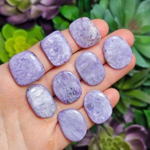 Charoite Crystal - Charoite Stone - Tumbled Charoite - Charoite Tumbled - Purple Charoite - Charoite Chips - Charoite - Polished Charoite