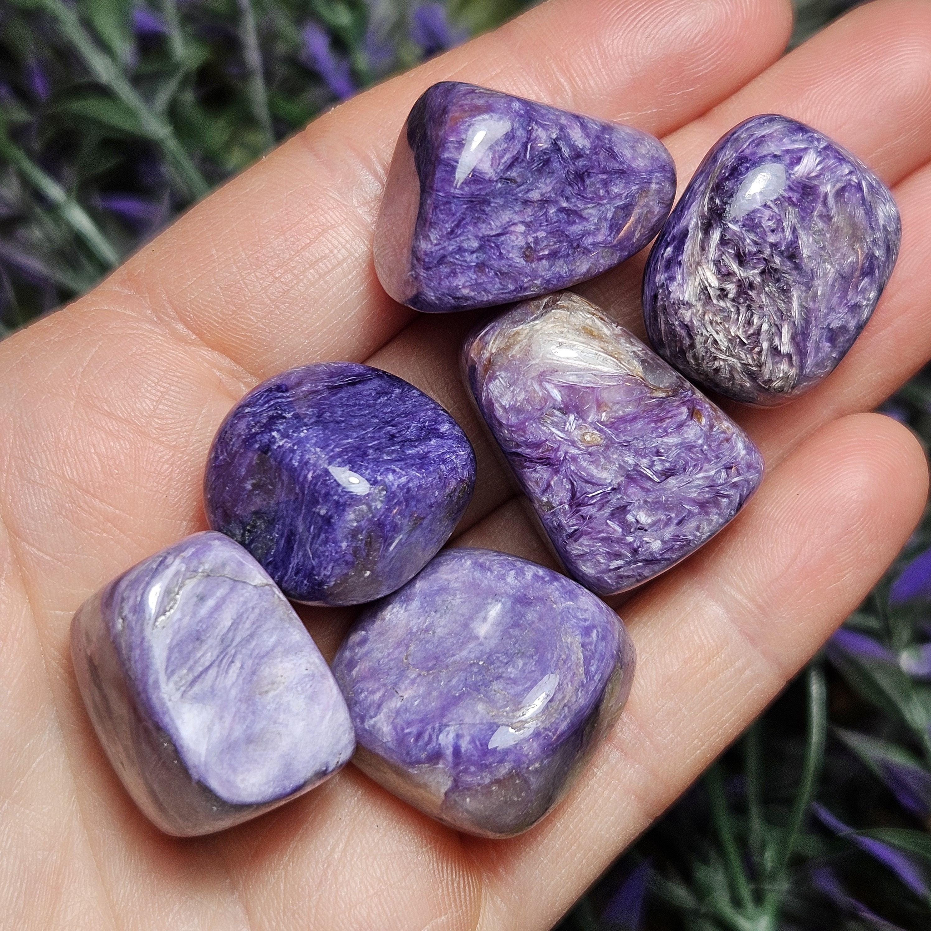 Charoite Crystal - Charoite Stone - Tumbled Charoite - Charoite Tumbled - Purple Charoite - Charoite Chips - Charoite - Polished Charoite Charoite Crystal - Charoite Stone - Tumbled Charoite - Charoite Tumbled - Purple Charoite - Charoite Chips - Charoite - Polished Charoite