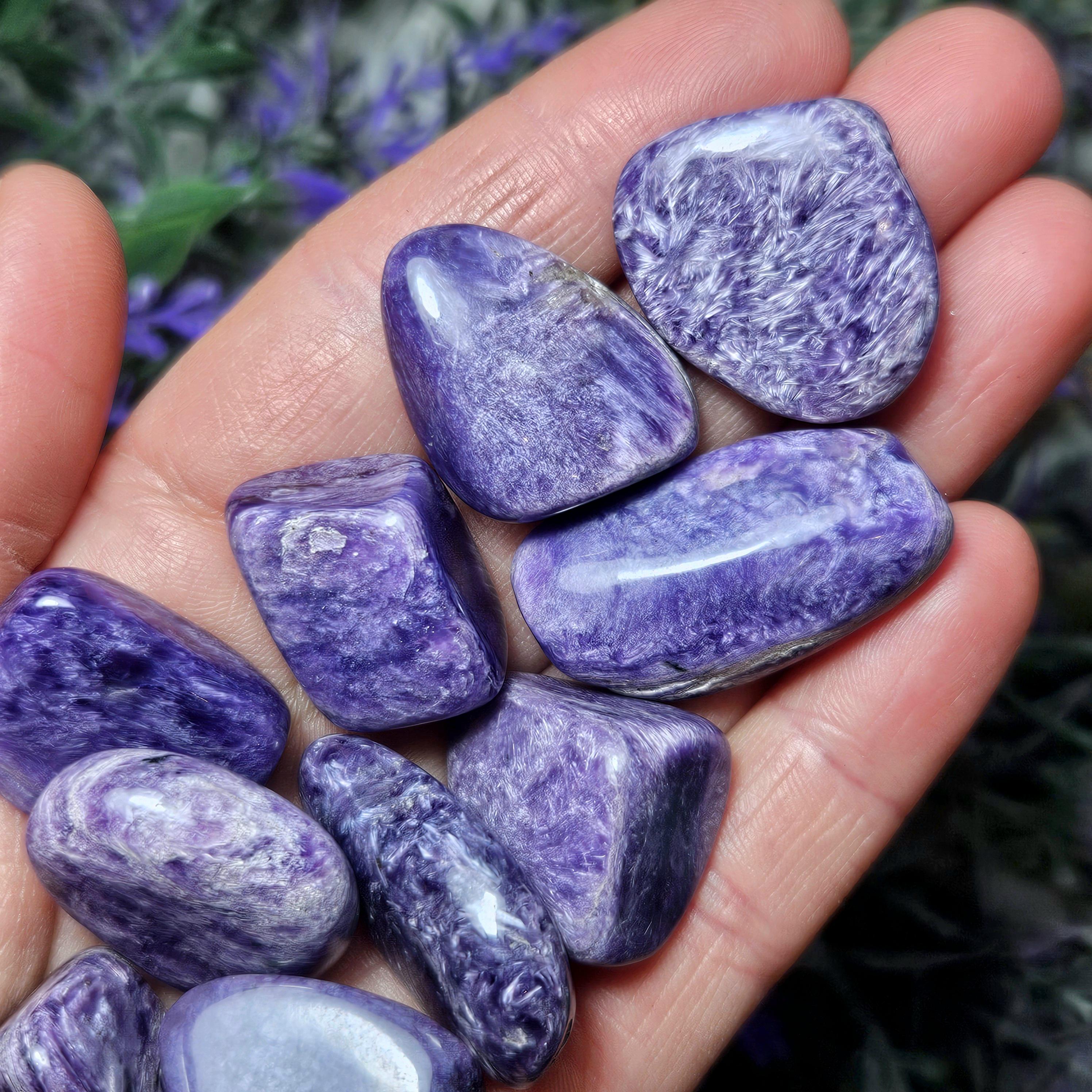 High Quality Charoite - Charoite Tumble - Charoite Crystal - Tumbled Charoite - Charoite Tumbled - Purple Charoite - Charoite Stone
