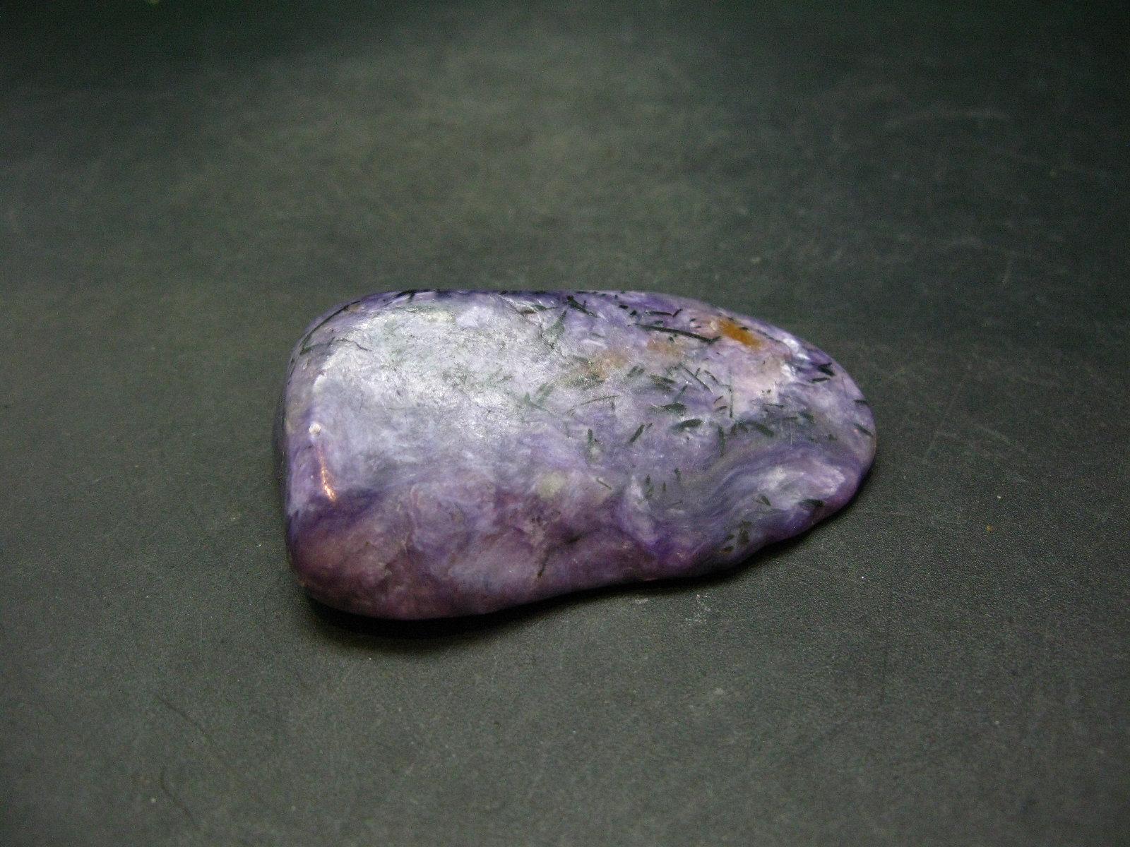 Large Nice Charoite Tumbled Stone From Russia - 78.5 Grams - 2.8"