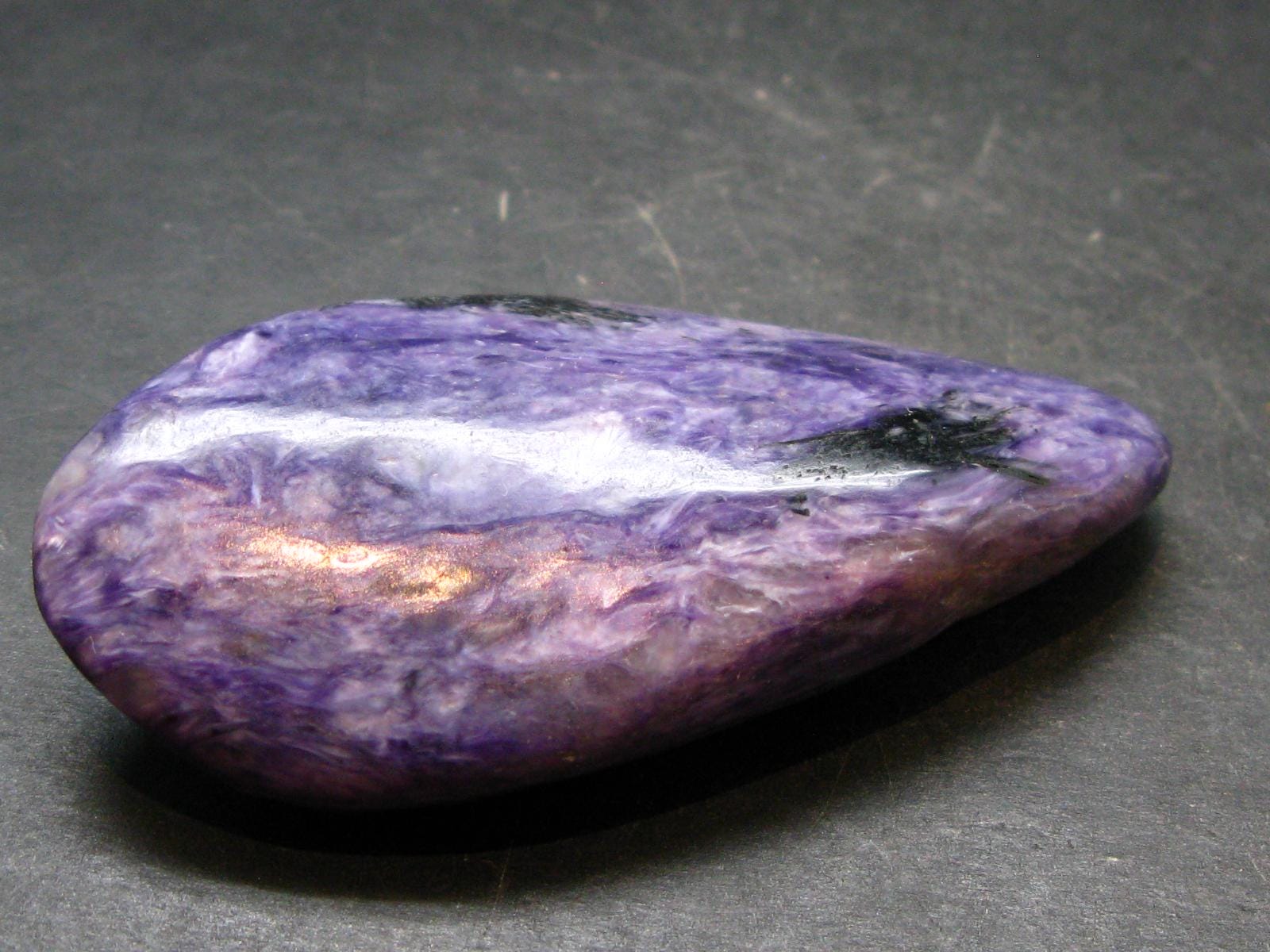Large Nice Charoite Tumbled Stone From Russia - 63.94 Grams - 2.8" Large Nice Charoite Tumbled Stone From Russia - 63.94 Grams - 2.8"