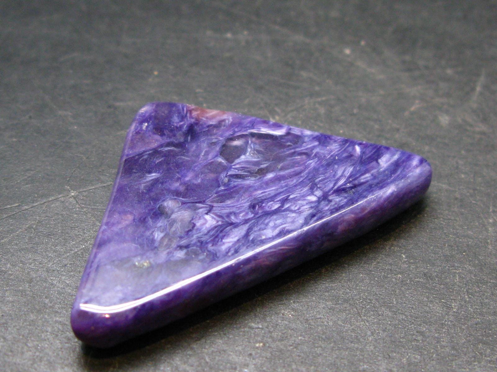 Large Nice Charoite Tumbled Stone From Russia - 11.91 Grams - 1.8"