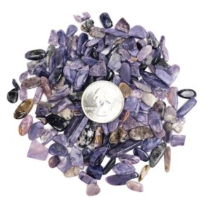 Light Purple Charoite Crystal Tumbled Lot (50g)
