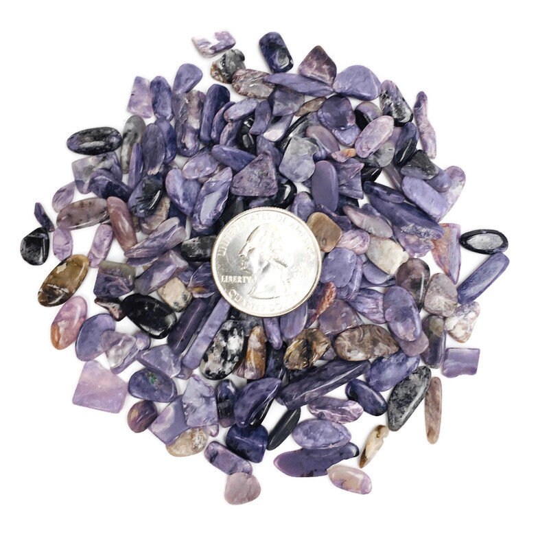 Light Purple Charoite Crystal Tumbled Lot (50g)