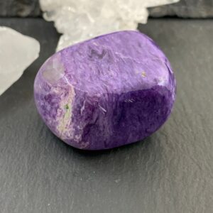 Natural Charoite Stone - Purple Tumbled Gem From Russia