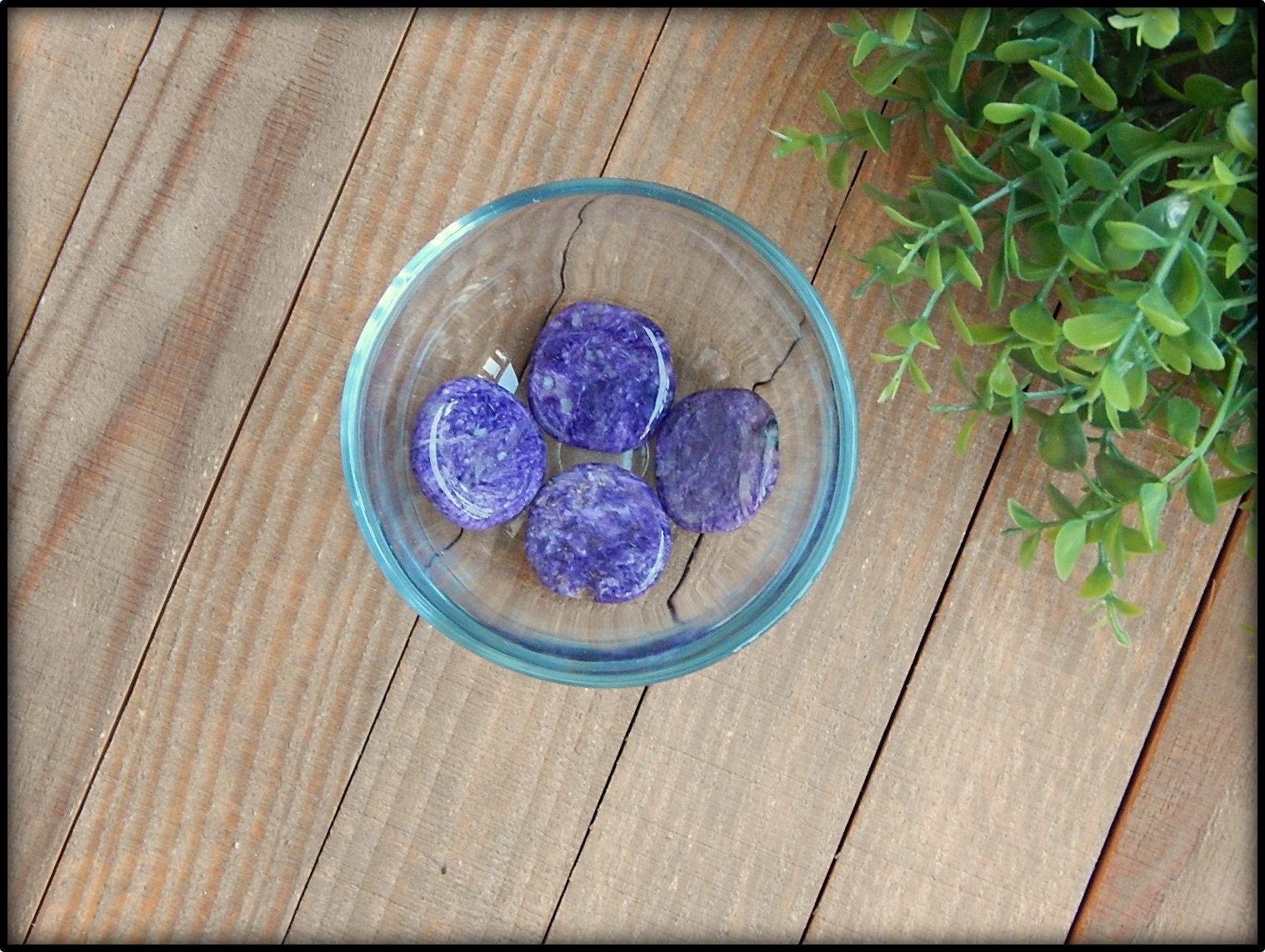 Tumbled Charoite Palm Stone