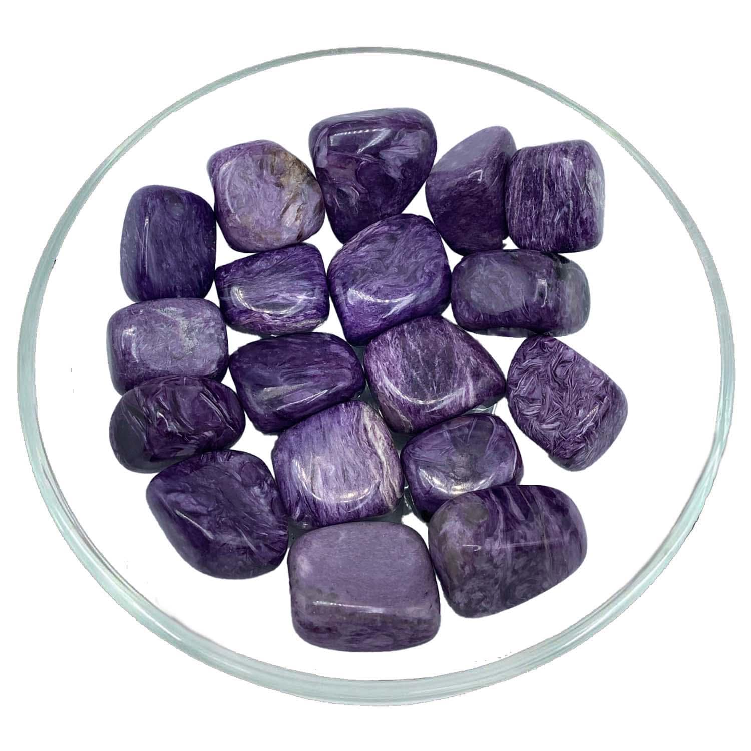 Charoite Tumbled Stone, Select Size #sk2715 Charoite Tumbled Stone, Select Size #sk2715