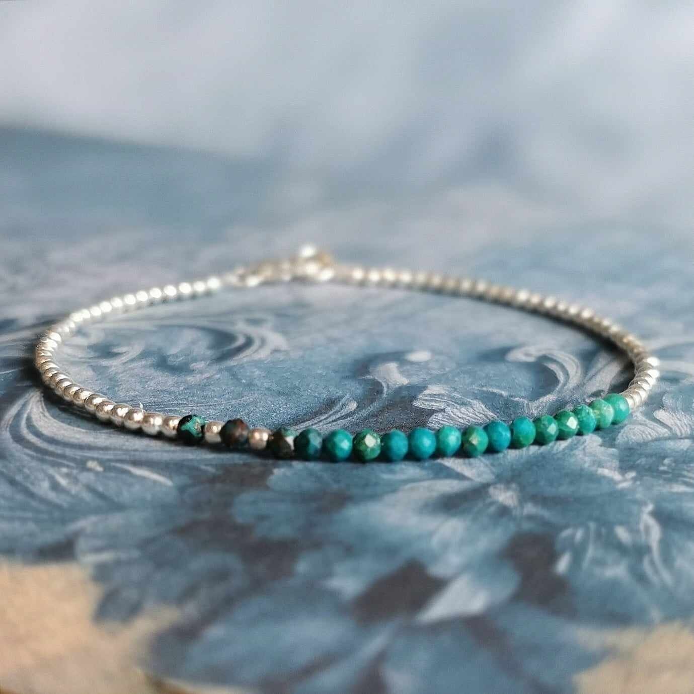 Chrysocolla And Silver Beads Bracelet Dainty Delicate Minimalist Stackable Bracelet Women Energy Healing Bracelet Gifts Forher Chrysocolla And Silver Beads Bracelet Dainty Delicate Minimalist Stackable Bracelet Women Energy Healing Bracelet Gifts Forher