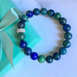Chrysocolla gemstone bracelet