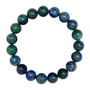 Chrysocolla Smooth Round Bracelet 8mm 10mm 7.5" Length