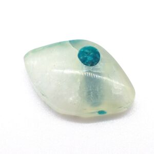 10.690 Carats Ray Mine Blue Dot Chrysocolla Cabochon Bulls Eye Gem Grade Arizona Hand Cut Turquoise Jewelry Stalactite Stalagmite