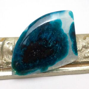 34.935 Carats Ray Mine Blue Dot Chrysocolla Cabochon Bulls Eye Aaa Gem Grade Arizona Hand Cut Turquoise Jewelry Stalactite Stalagmite