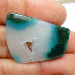 38.12 Carats Ray Mine Blue Dot Chrysocolla Cabochon Bulls Eye Aaa Gem Grade Arizona Hand Cut Druzy Pocket Jewelry Stalactite Stalagmite