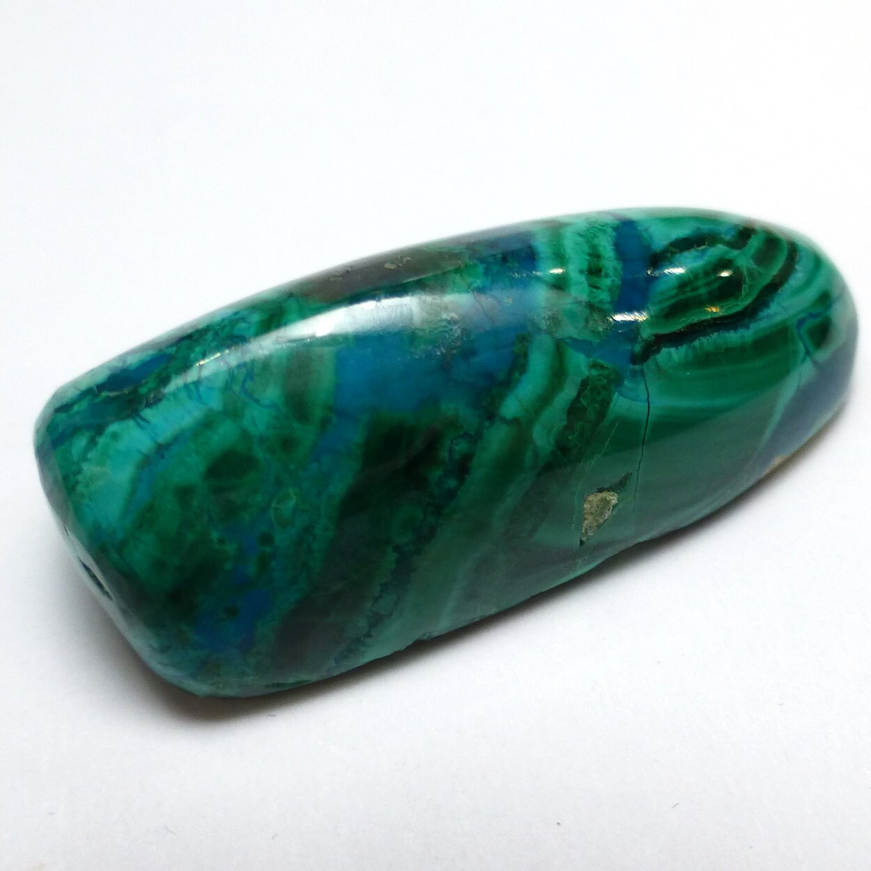 40.885 Carats Chrysocolla Cabochon Ray Mine Arizona Usa Domed Green Malachite Turquoise Aqua Teal Blue Dot Gem Designer Cut Lapidary Jewelry