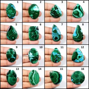 Amazing~ Blue Green Chrysocolla Malachite Gemstone. Natural Malachite Chrysocolla Cabochon. Mix Shape Chrysocolla Malachite Loose. Mhm-b