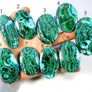 Big Size~ Green Blue Malachite Chrysocolla Gemstone. Natural Malachite Chrysocolla Cabochon. Oval Shape Chrysocolla Malachite Loose .
