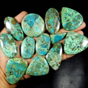 Green Blue Chrysocolla Cabochon. Awesome~ Natural Chrysocolla. Chrysocolla Gemstone. Mix Shape Wholesale Chrysocolla Loose For Jewelry.