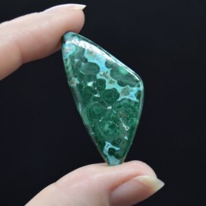Malachite Chrysocolla Gemstone Cabochons - 1 Count - Large Freeform Cabochon - 10 Options