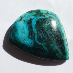 Chrysocolla Cabochon Ray Mine Arizona Usa Large Free Form Rare Green Malachite Turquopise Aqua Teal Blue Dot Gem Designer Cut Lapidary