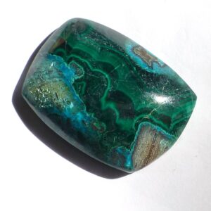 Chrysocolla Cabochon Ray Mine Arizona Usa Large Free Form Rare Green Malachite Turquopise Aqua Teal Blue Dot Gem Designer Cut Lapidary