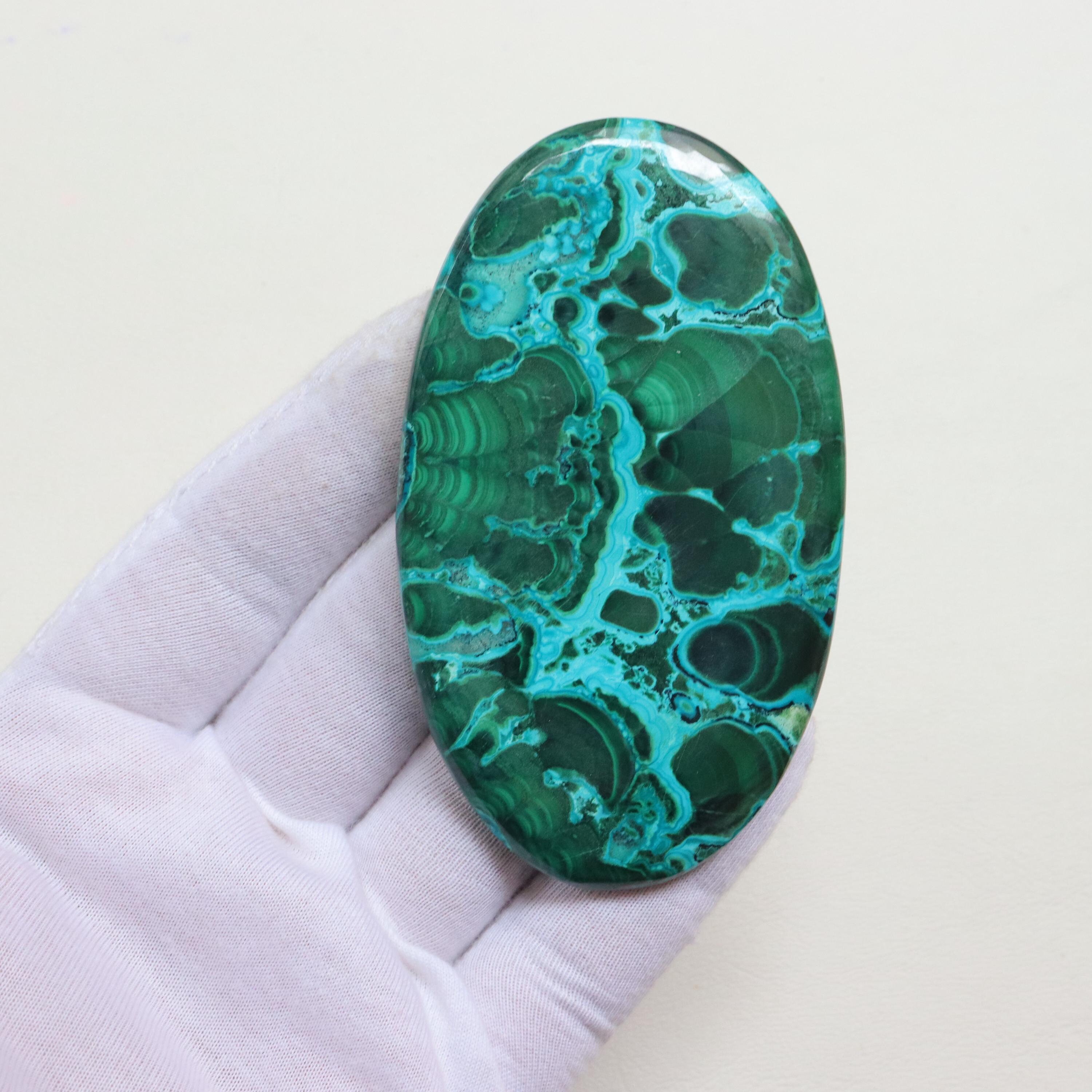 Unique Big Size Velvet Chrysocolla Malachite Cabochon, Designer Chrysocolla Malachite, Natural Malachite, Loose Stone For Jewelry Making