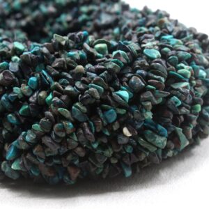 16" Natural Chrysocolla Chip Beads: 5-6mm Polished Gemstone Jewelry Making 16" Natural Chrysocolla Chip Beads: 5-6mm Polished Gemstone Jewelry Making