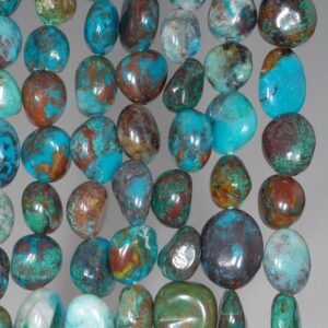 8-10MM Chrysocolla Quantum Quattro Gemstone Pebble Nugget Granule Loose Beads 7.5 inch Half Strand (80001963 H-A30) 8-10MM Chrysocolla Quantum Quattro Gemstone Pebble Nugget Granule Loose Beads 7.5 inch Half Strand (80001963 H-A30)