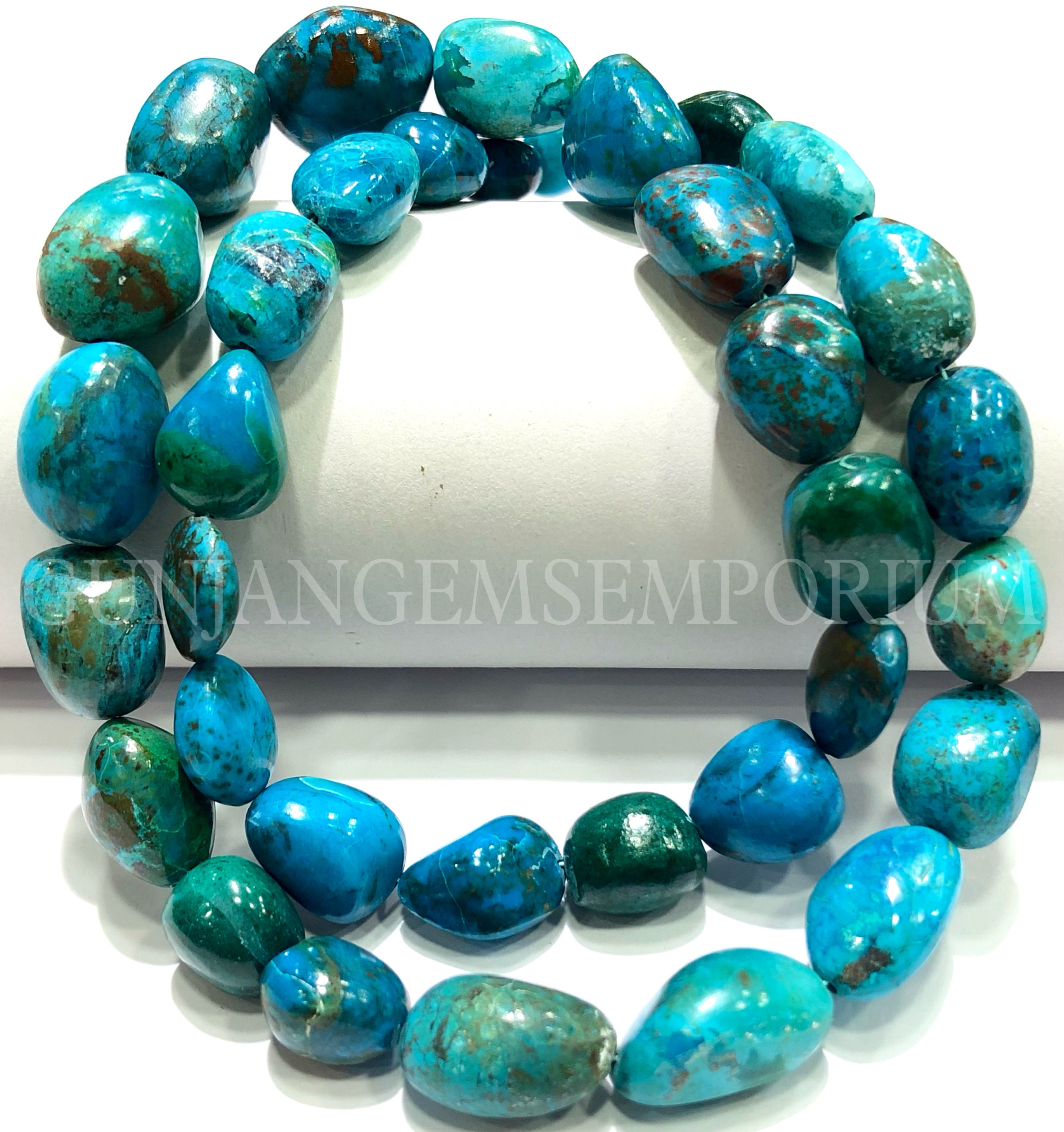 Aaa+ Quality~~blueish~green Chrysocolla Smooth Nuggets Beads Natural Blue Chrysocolla Nuggets Shape Beads 9-12mm Chrysocolla Gemstone Beads Aaa+ Quality~~blueish~green Chrysocolla Smooth Nuggets Beads Natural Blue Chrysocolla Nuggets Shape Beads 9-12mm Chrysocolla Gemstone Beads