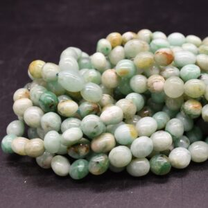 Australian Chrysocolla (light Green) Gemstone Tumblestone Pebble Nugget Beads - 8mm - 10mm - 15" Strand Australian Chrysocolla (light Green) Gemstone Tumblestone Pebble Nugget Beads - 8mm - 10mm - 15" Strand