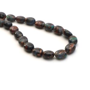 Copper Chrysocolla Smooth Tumble Beads, 10x11 Mm To 11x16 Mm, Tumble Shape Chrysocolla, Plain Chrysocolla, 20 Inches, Price Per Strand Copper Chrysocolla Smooth Tumble Beads, 10x11 Mm To 11x16 Mm, Tumble Shape Chrysocolla, Plain Chrysocolla, 20 Inches, Price Per Strand