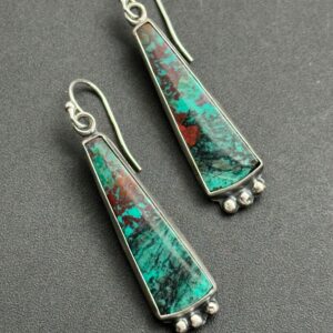 Sonoran Sunset Chrysocolla Artisan Earrings