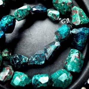 Chrysocolla Necklace, Chunky Stone Necklace, Blue Green Stone Necklace, Statement Necklace Chrysocolla Necklace, Chunky Stone Necklace, Blue Green Stone Necklace, Statement Necklace