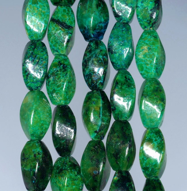 15x8mm Chrysocolla Quantum Quattro Gemstone Twisted Barrel Drum Loose Beads 7.5 Inch Half Strand (90182725-a138) 15x8mm Chrysocolla Quantum Quattro Gemstone Twisted Barrel Drum Loose Beads 7.5 Inch Half Strand (90182725-a138)