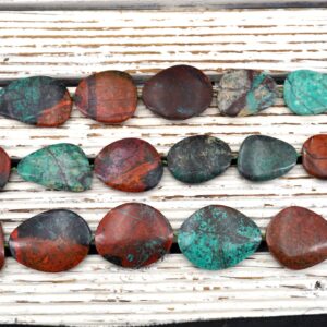 Sonora Sunrise Sunset Cuperite Chrysocolla Freeform Beads (etb00926) Unique Jewelry/vintage Jewelry/gemstone Necklace