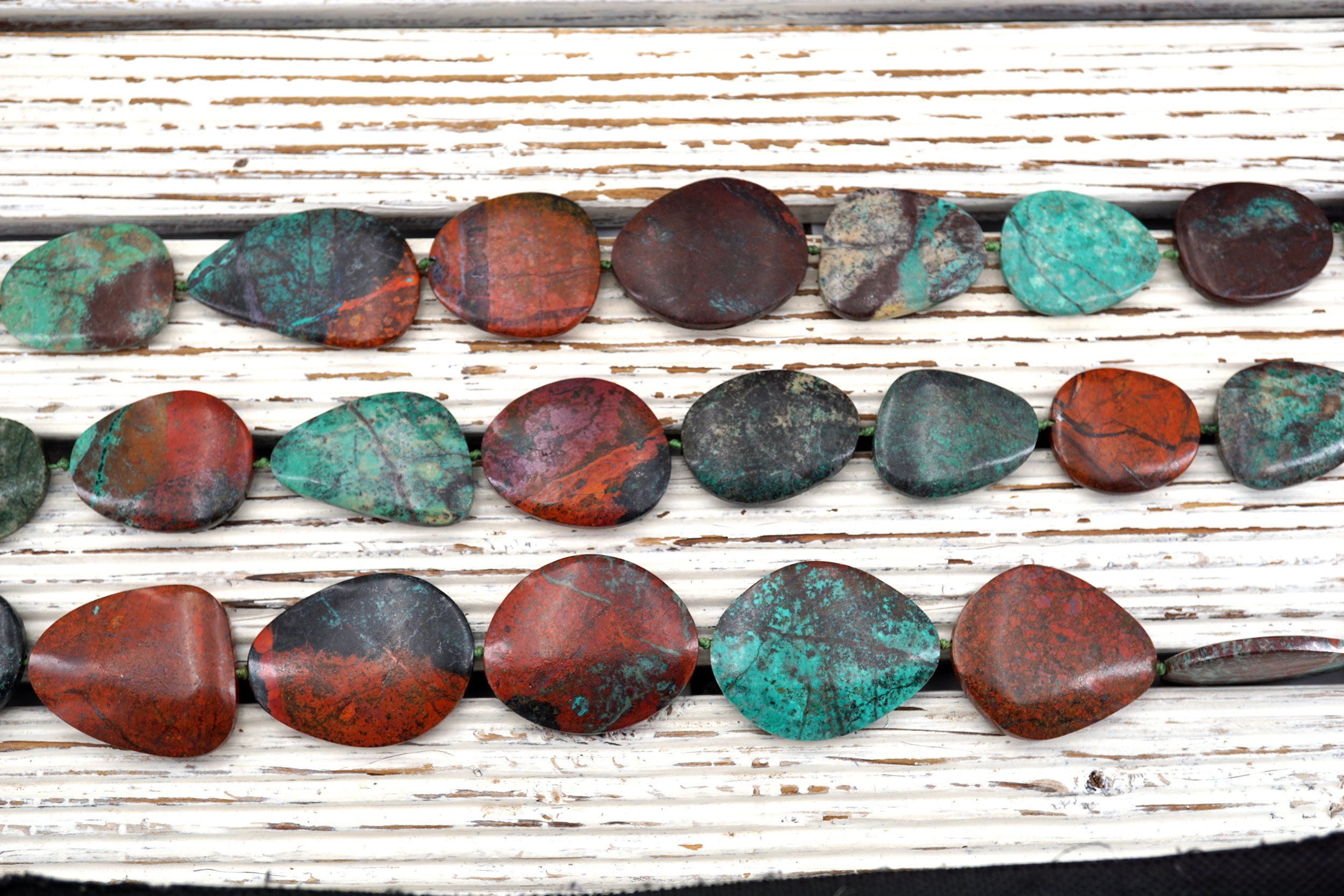 Sonora Sunrise Sunset Cuperite Chrysocolla Freeform Beads (etb00926) Unique Jewelry/vintage Jewelry/gemstone Necklace Sonora Sunrise Sunset Cuperite Chrysocolla Freeform Beads (etb00926) Unique Jewelry/vintage Jewelry/gemstone Necklace
