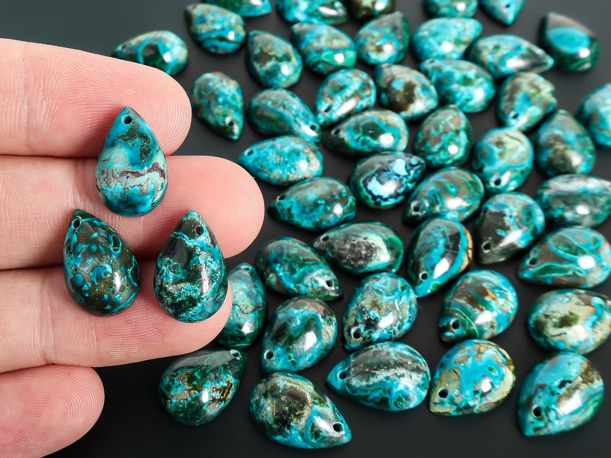 Grade Aa Blue Green Teardrop Chrysocolla Pendant Natural One Of A Kind Gemstone Necklace Grade Aa Blue Green Teardrop Chrysocolla Pendant Natural One Of A Kind Gemstone Necklace