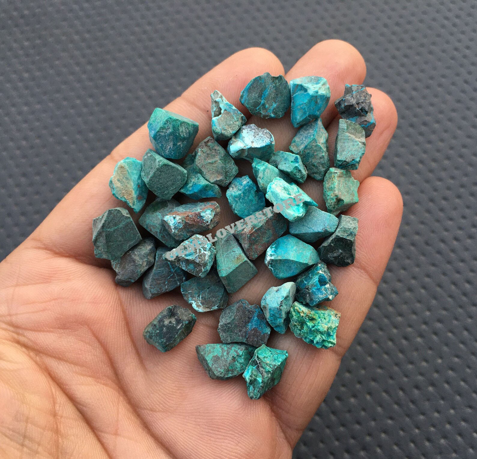 25 Raw Chrysocolla Gemstone Pieces: Natural Rough Crystals (10-12 Mm) 25 Raw Chrysocolla Gemstone Pieces: Natural Rough Crystals (10-12 Mm)