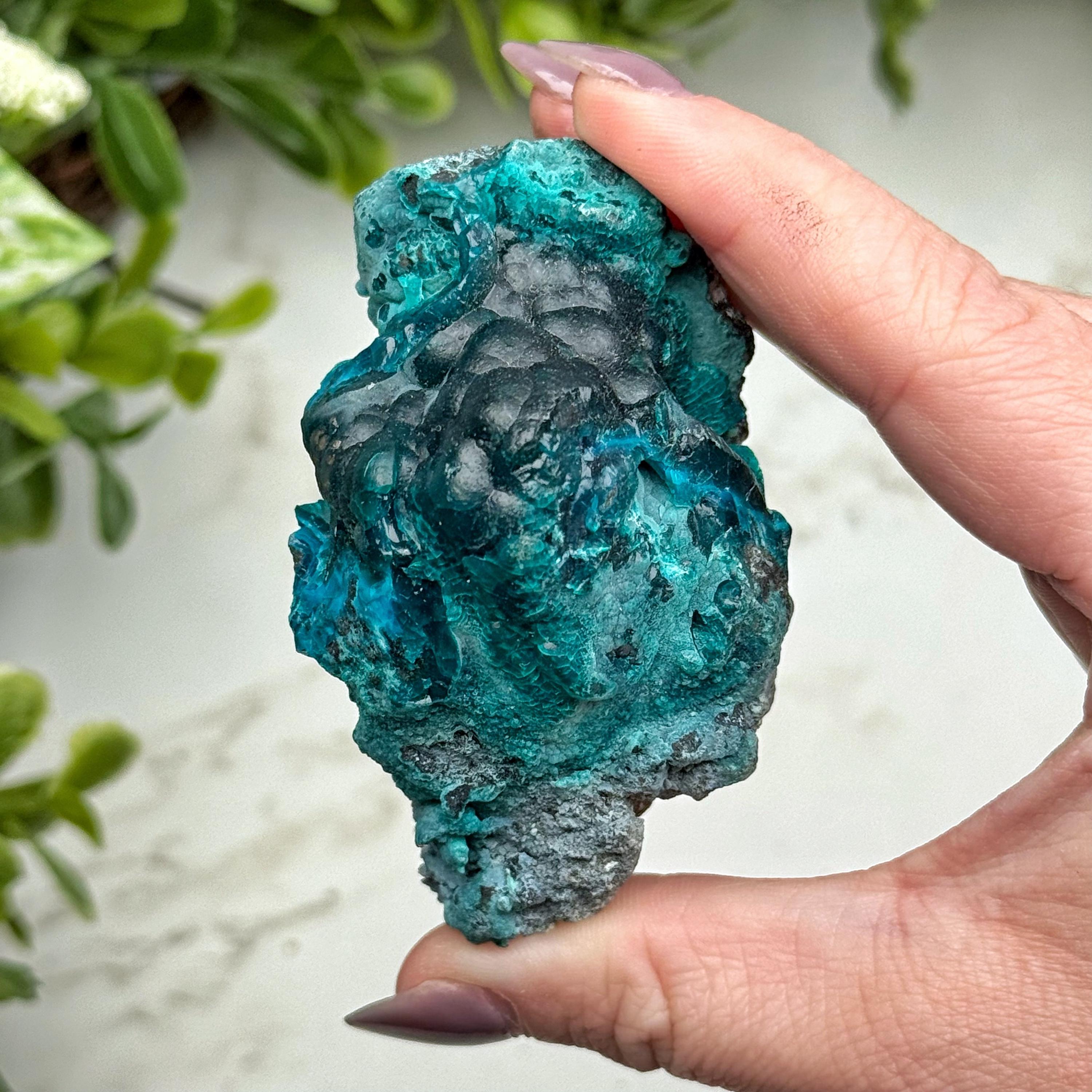 Chrysocolla | 82g | - #2 (raw Blue Crystal Specimen, Throat Chakra, Healing Stone, Peace)