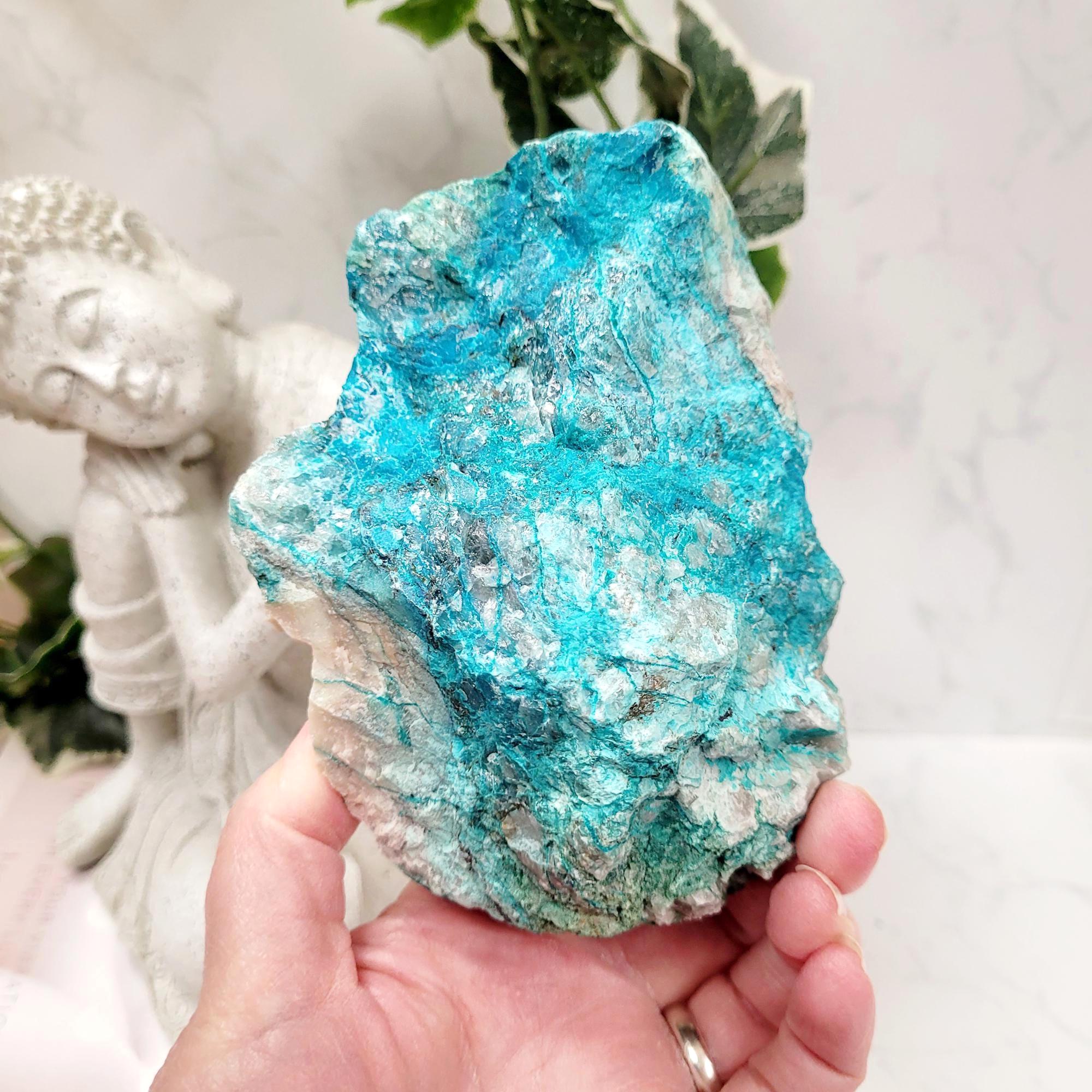Chrysocolla Crystal Specimen • Ethically Sourced