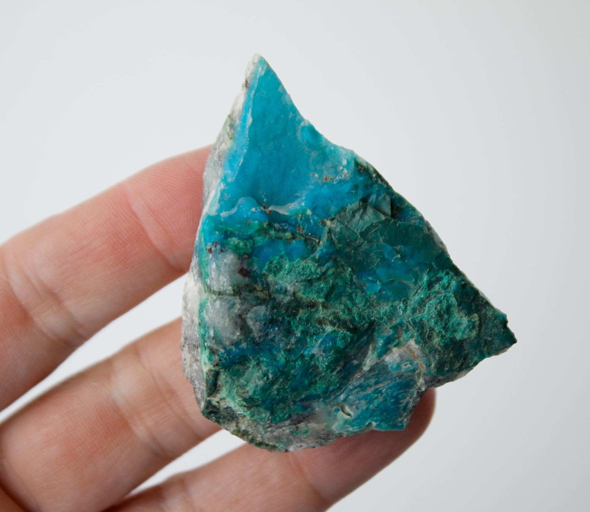 Gem Silica Chrysocolla Raw Piece From Arizona Gem Silica Chrysocolla Raw Piece From Arizona