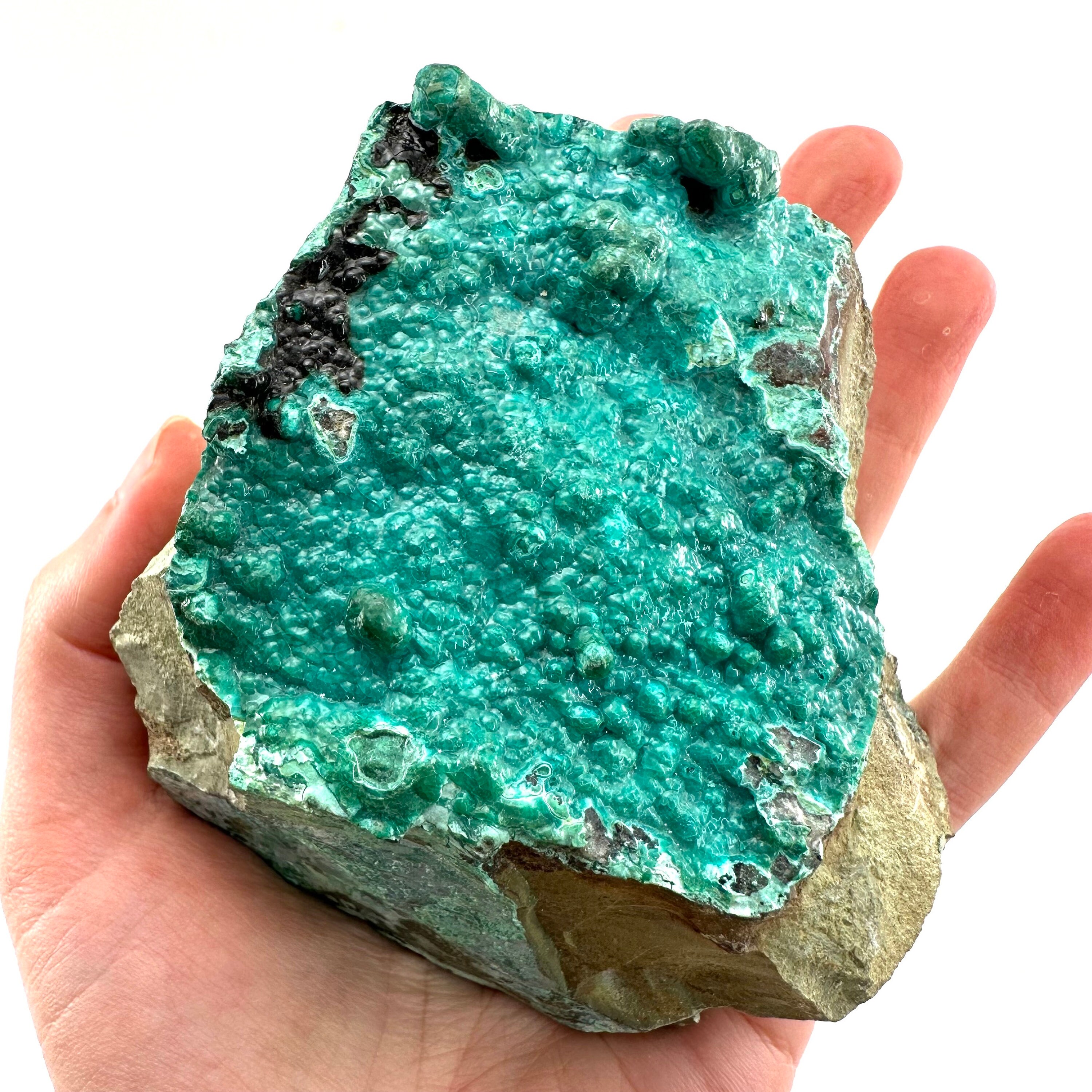 Raw Gem Chrysocolla Specimen | Botryoidal Congo Crystal (523g) Raw Gem Chrysocolla Specimen | Botryoidal Congo Crystal (523g)