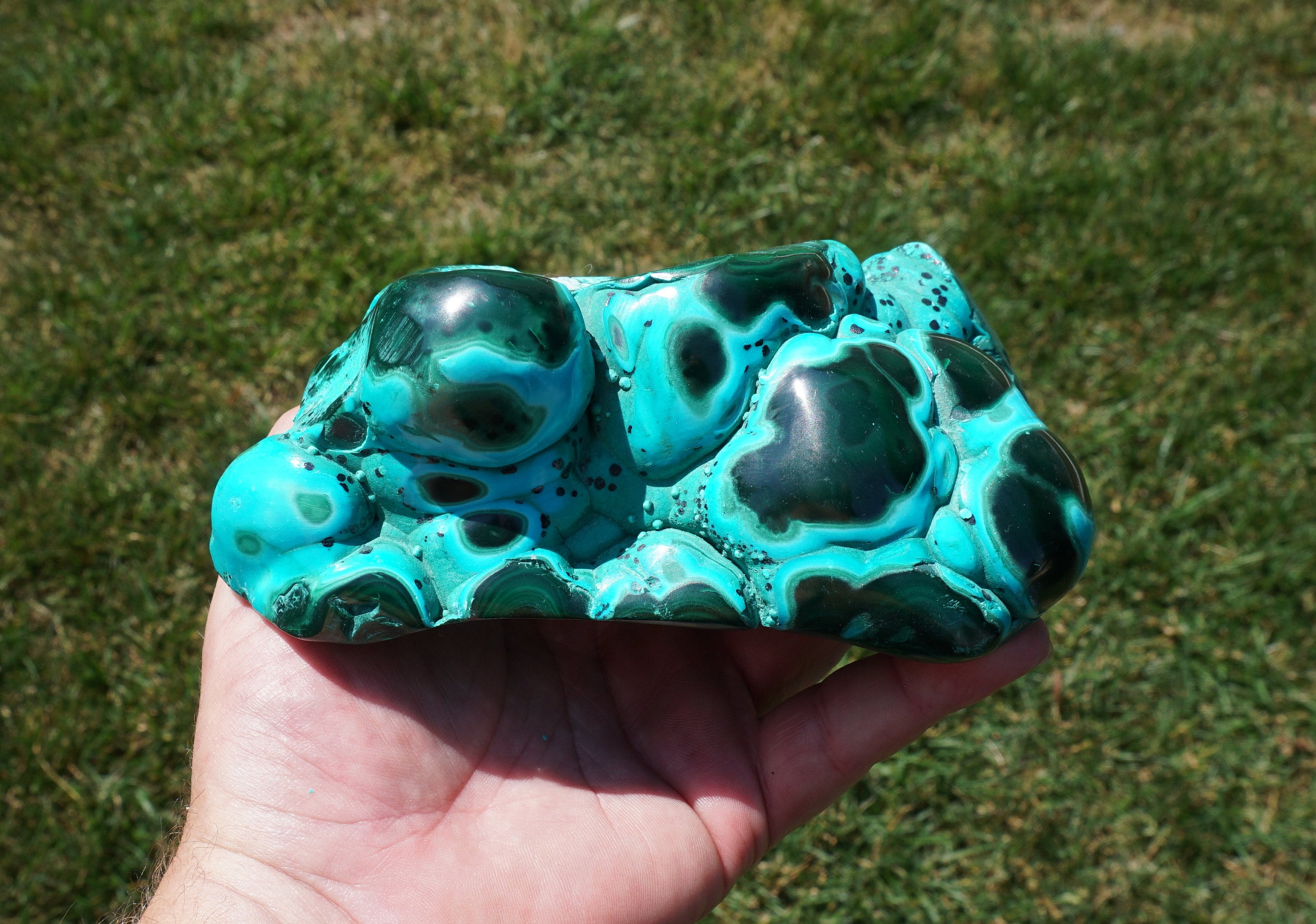 Malachite, Heterogenite And Chrysocolla ~ Mineral Specimen ~ Collectors Stone ~ 2 Pounds 6.1 Ounce