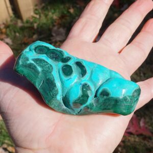 Polished Malachite Chrysocolla Specimen: Mineral Collection, 4.9 Oz 3.3" x 1.4" x 1.1" Polished Malachite Chrysocolla Specimen: Mineral Collection, 4.9 Oz 3.3" x 1.4" x 1.1"