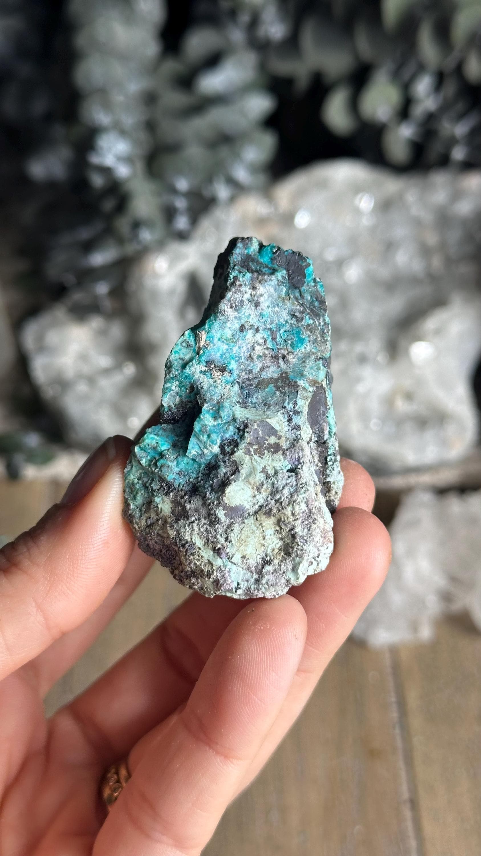 Raw Sonora Mix Specimen – Chrysocolla, Malachite & Turquoise Raw Sonora Mix Specimen – Chrysocolla, Malachite & Turquoise