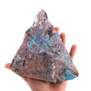 Sparkly Cobaltocalcite, Malachite, Heterogenite, & Chrysocolla | Raw Natural Pink And Blue Crystal Cluster, Mineral Specimen