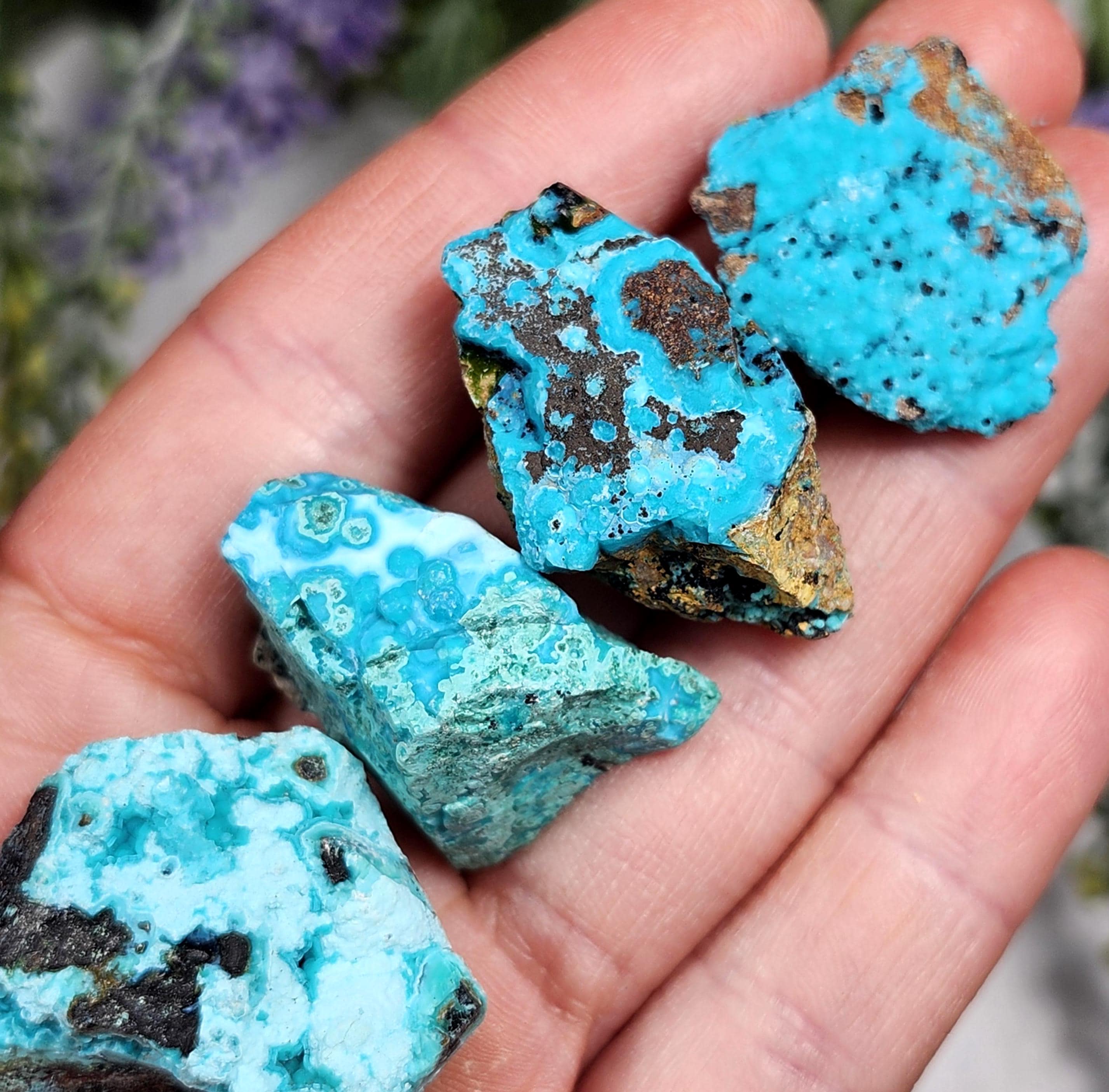 Raw Chrysocolla Specimen: New Mexico Blue Chrysocolla Raw Chrysocolla Specimen: New Mexico Blue Chrysocolla