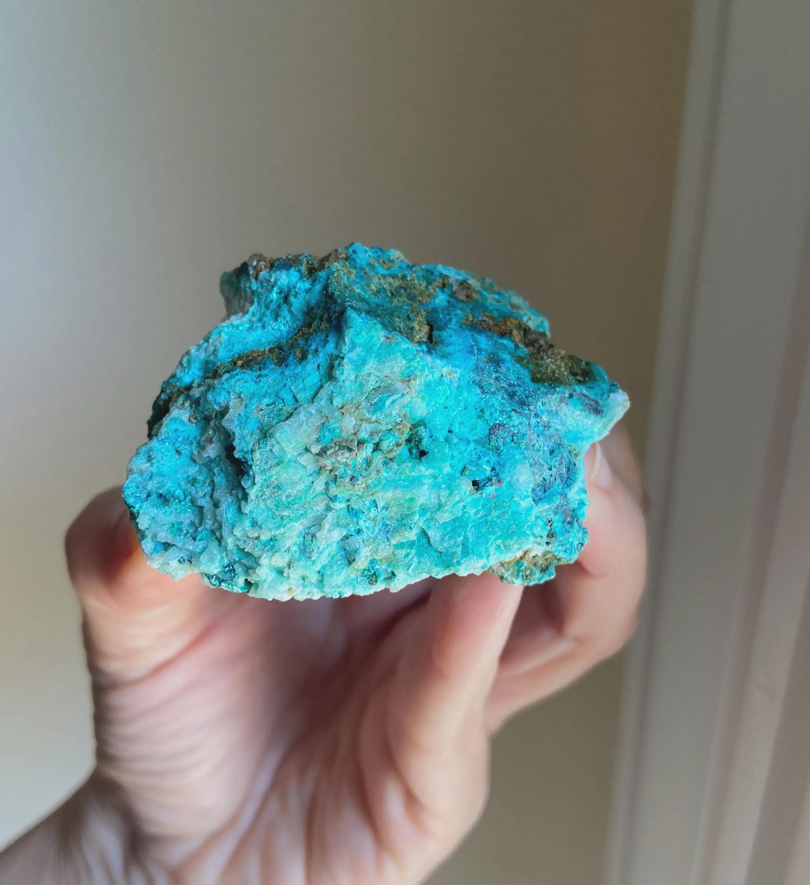 Chrysocolla Specimen: Rough Healing Crystal, Exact One
