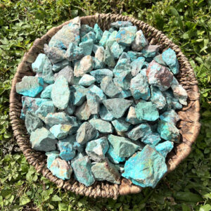 Raw Chrysocolla Stone, Natural Rough Crystal from Peru