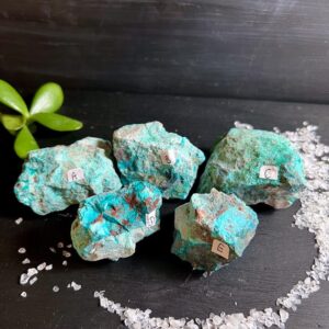 Raw Chrysocolla Stone | Peruvian Blue-green Crystal Chunk Raw Chrysocolla Stone | Peruvian Blue-green Crystal Chunk